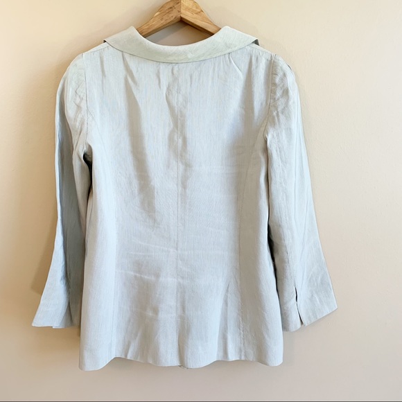 Vintage Armani Collezioni jacket silky linen button front size 42 EU size 6 US - Picture 5 of 13